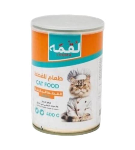 لقمة قطع الدجاج والديك الرومي في المرق للقطط البال...