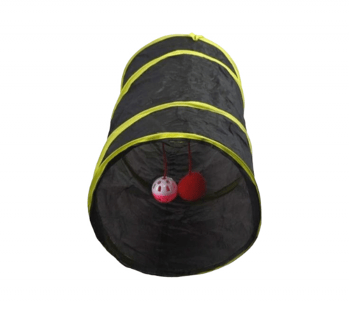 لعبة نفق أسود واخضر للقطط