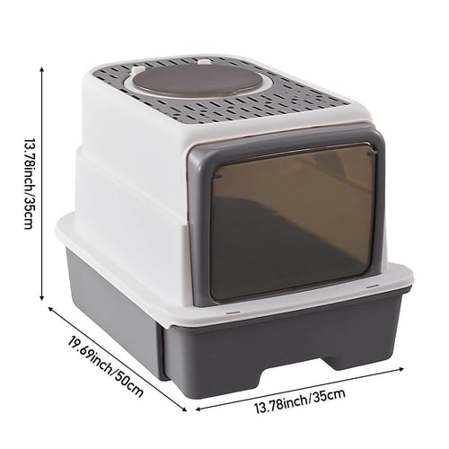 صندوق فضلات مغلق بألوان مختلفة