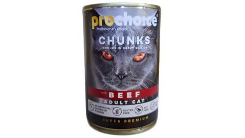 برو تشويس طعام للقطط البالغة باللحم البقري في المر...