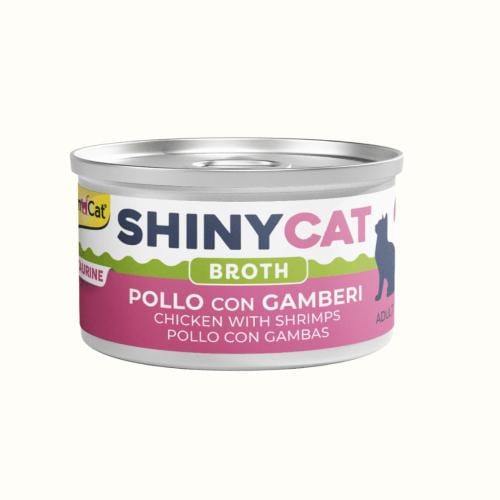 جيم كات معلبات طعام رطب للقطط دجاج جمبري مرق 70g