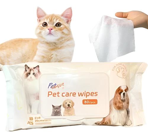 مناديل معطرة رطبة للقطط 80 حبة