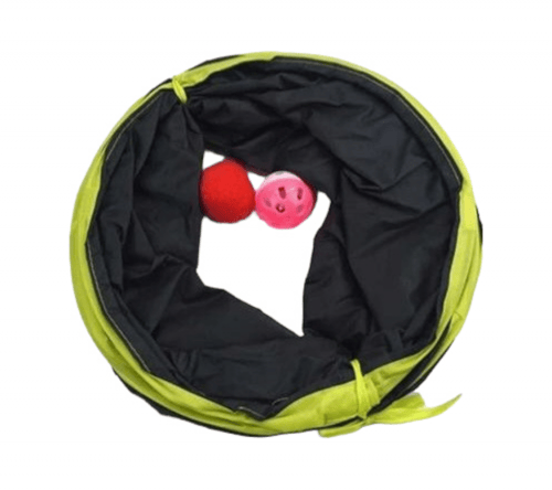 لعبة نفق أسود واخضر للقطط