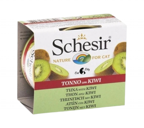 شيزر معلبات التونا مع الكيوي للقطط 75 جرام