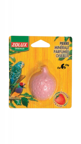زولكس حجر غني بالمعادن للطيور على شكل فرولة