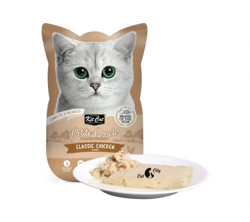 كت كات بتيت باوتش طعام رطب للقطط بنكهة الدجاج الكل...