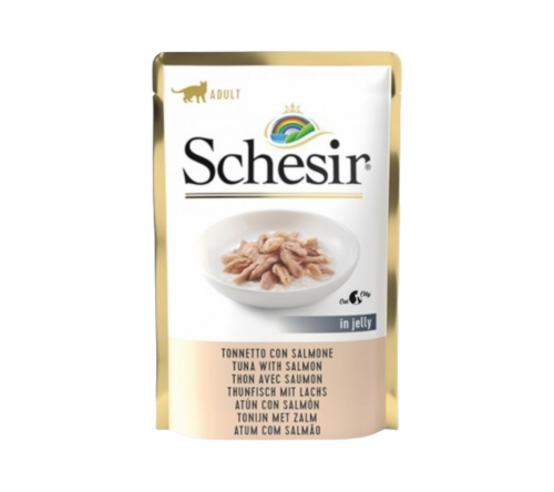 شيزر أظرف تونا مع السلمون بالجيلي للقطط 85 جرام