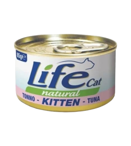 لايف كات اكل رطب للقطط الصغيرة تونة 85جم