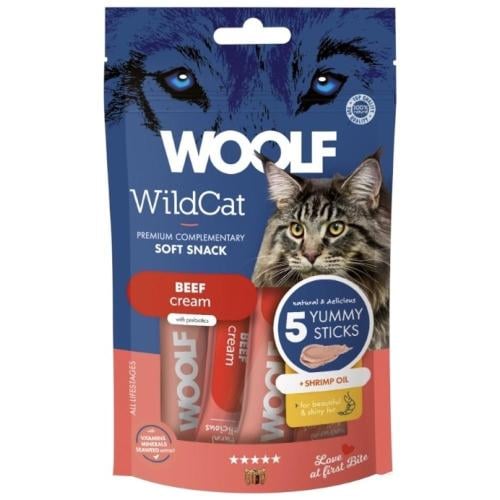 وولف مكافأة كريمي بنكهة اللحم البقري 14*5 غرام