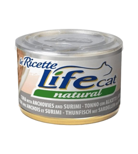 لايف كات اكل قطط رطب تونة مع الانشوفة وسوريمي 150ج...