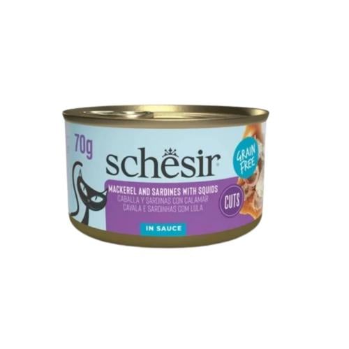 شيزر طعام رطب بنكهة بالماكريل والسردين مع الحبار (...