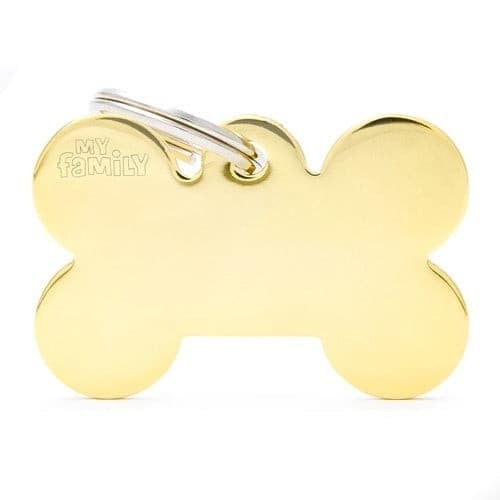 قلادة نحاسية لون ذهبي على شكل عظمة متعددة الاحجام