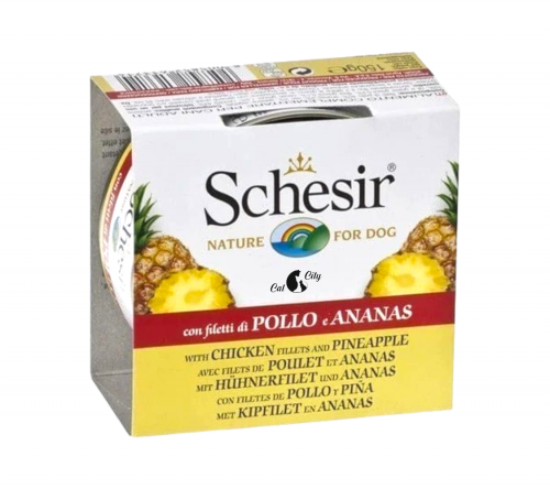 شيزر معلبات الدجاج مع الأناناس للقطط 75 جرام