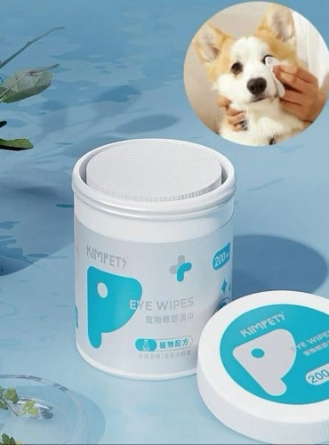 كيم بيتي مناديل لتنظيف الاذن والعيون للقطط والكلاب...