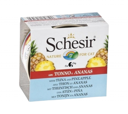 شيزر معلبات التونا مع الأناناس للقطط 75 جرام