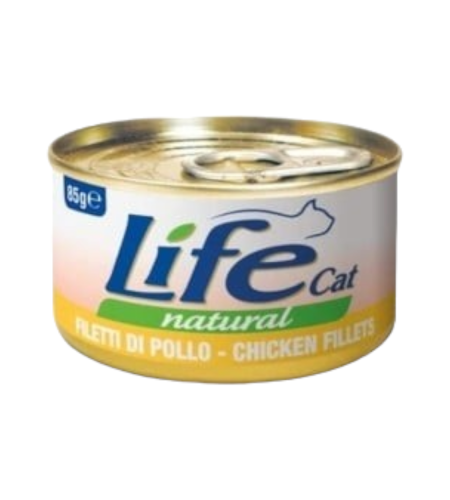 لايف كات اكل قطط رطب فيلية الدجاج - ٨٥ جم