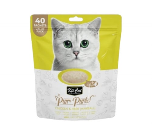 كت كات مكافآت للقطط بنكهة دجاج وآلياف المهروس 15غ*...