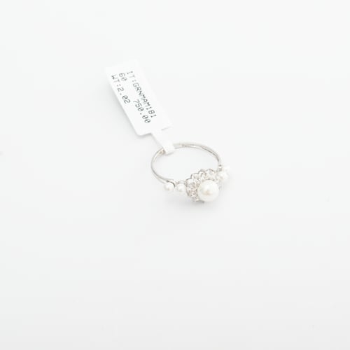 خاتم ذهب ابيض 18k