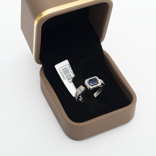 خاتم ذهب ابيض 18k