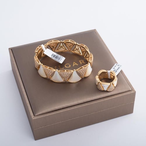 طقم اسواره و خاتم ذهب تصميم عالمي