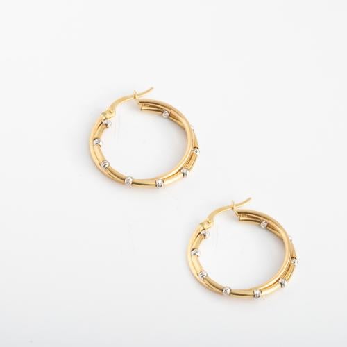 حلق دائري 18k