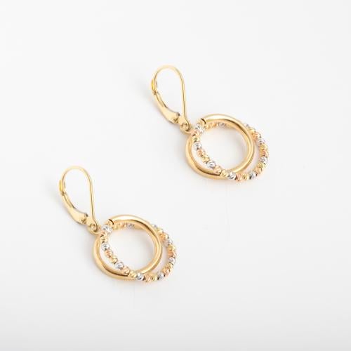 حلق مونيسايت 18k