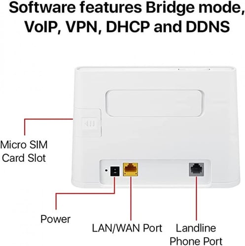 راوتر B311 بتقنية 4G/ LTE بسرعة 150 ميجابت/ثانية م...