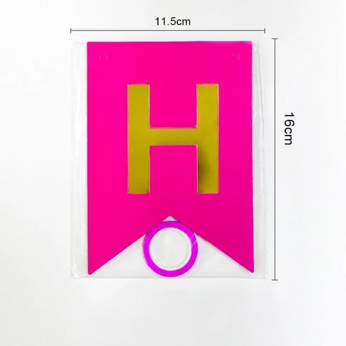 تعليقة Happy Birthday ابيض