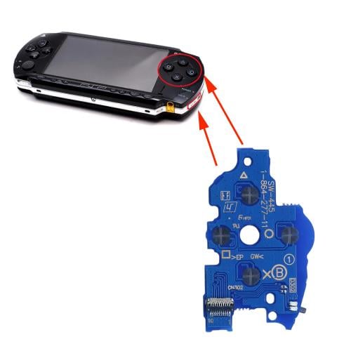 بوردة مفتاح التشغيل مع ☐⨉◯△ PSP -1000