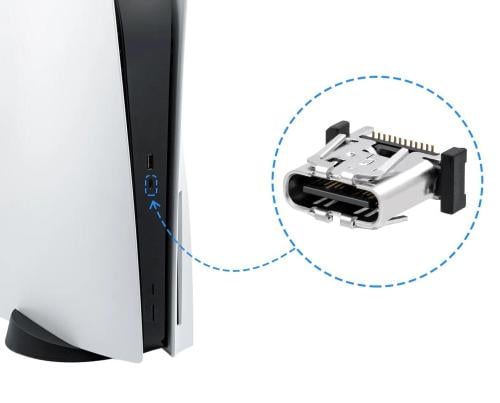 مدخل امامي USB Type-C لجهازبلايستيشن 5