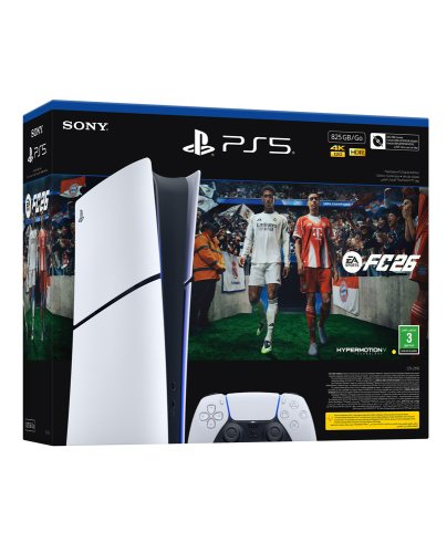 جهاز بلايستيشن 5 النسخة الرقمية + لعبة FC 26 كود ر...