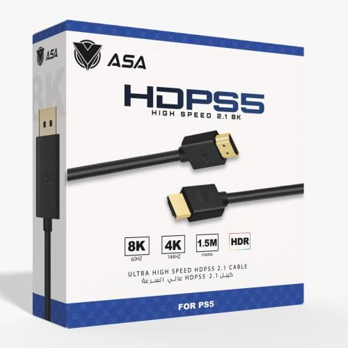 كيبل HDMI الطول 1.5 متر يدعم 2.1 من شركة ASA