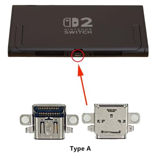 مدخل USB TYPE-C السفلي(A) لسويتش 2