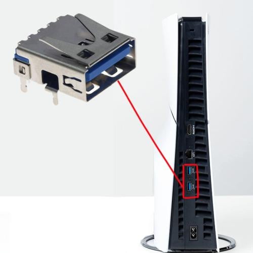 مدخل خلفي USB 3.0 لجهاز بلايستيشن 5