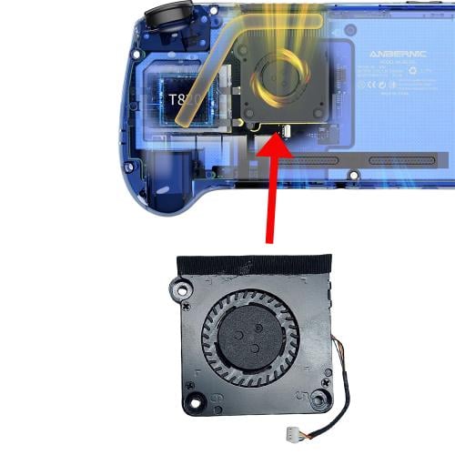 المروحة الداخلية لجهاز ANBERNIC RG556