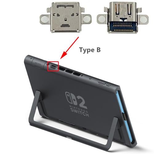 مدخل USB TYPE-C العلوي(B) لسويتش 2