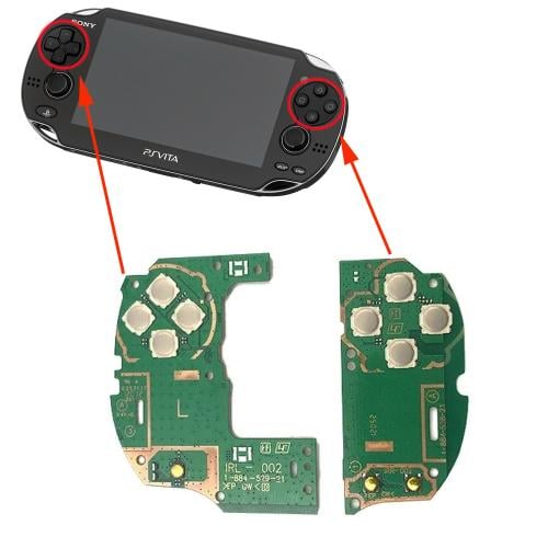 بوردة الأزارير الداخلية لجهاز PS Vita-1000