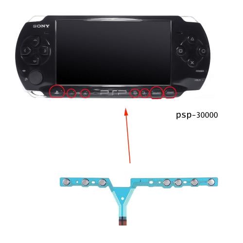 الكيبل المرن للتحكم في الصوت PSP -3000