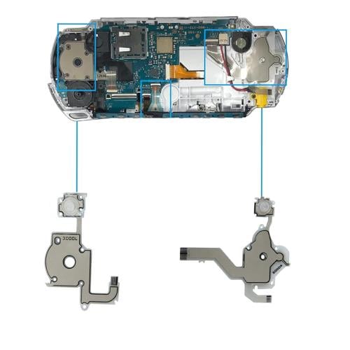 الكيبل المرن للتحكم في الحركة والاسهم لجهاز PSP -3...
