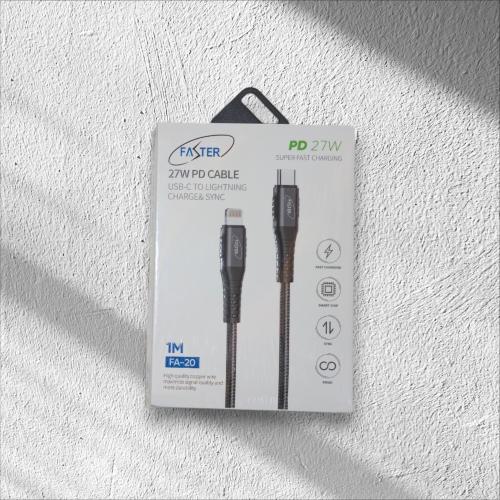 كيبل Faster FA-20 USB-C إلى Lightning، شحن سريع PD...