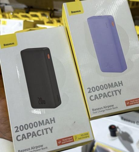 بور بانك بمنفذين PD+USB بقوة20الف ميلي امبير وشحن...