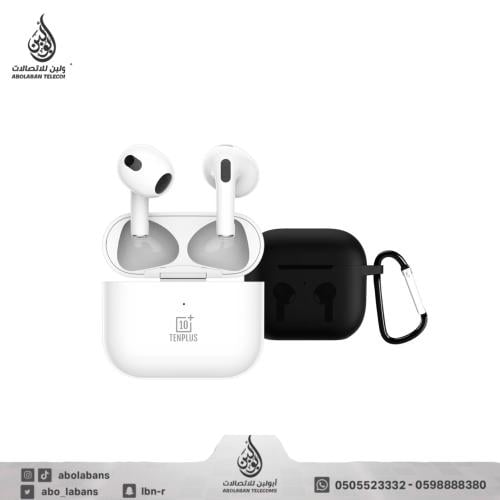 سماعة ايربودز مع كفر وكيبل مرفق