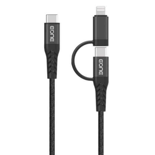 كيبل متعدد المداخل PD + تايب سي معتمد من ابل من Eo...