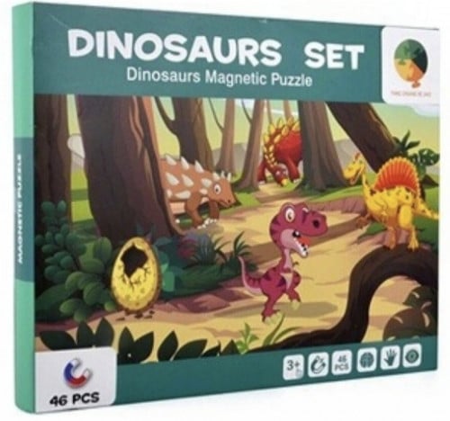 مجموعة الديناصورات لغز مغناطيسي 46 قطعة