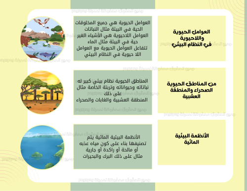 مطوية مقدمة في الأنظمة البيئية ماده العلوم للصف را...
