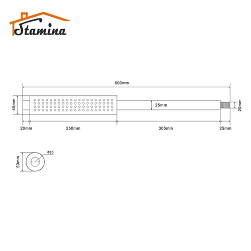 طاسة دش مدور جداري 008 | ستامينا STAMINA