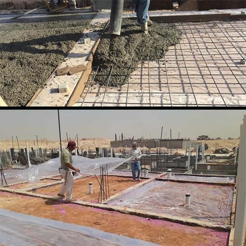 رول بلاستيك نايلون صبة 10 متر بسماكة 500 ميكرون