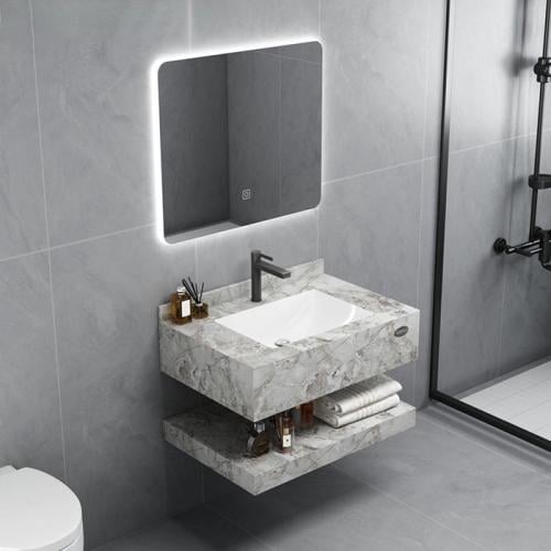 مغسلة رخام OS176 12212377 ليزر رمادي مرخم لامع