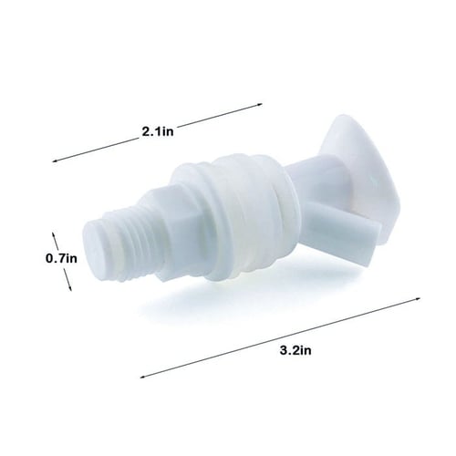 بزبوز برادة بلاستيك 1/2 بوصة ضغط