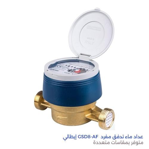 عداد ماء تدفق مفرد GSD8-AF إيطالي